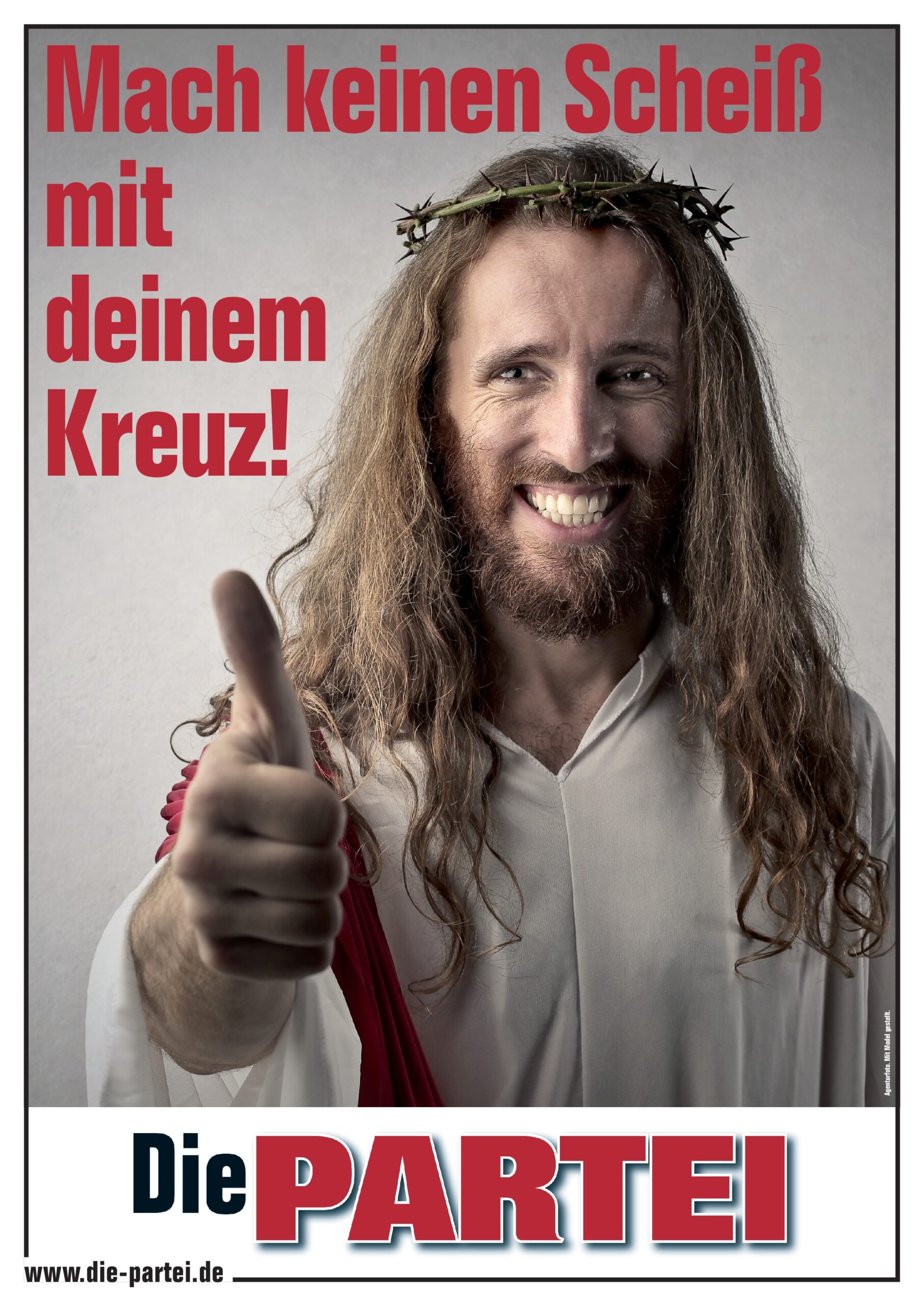 Plakat Jesus Kreuz DIN A2 ohne Stern